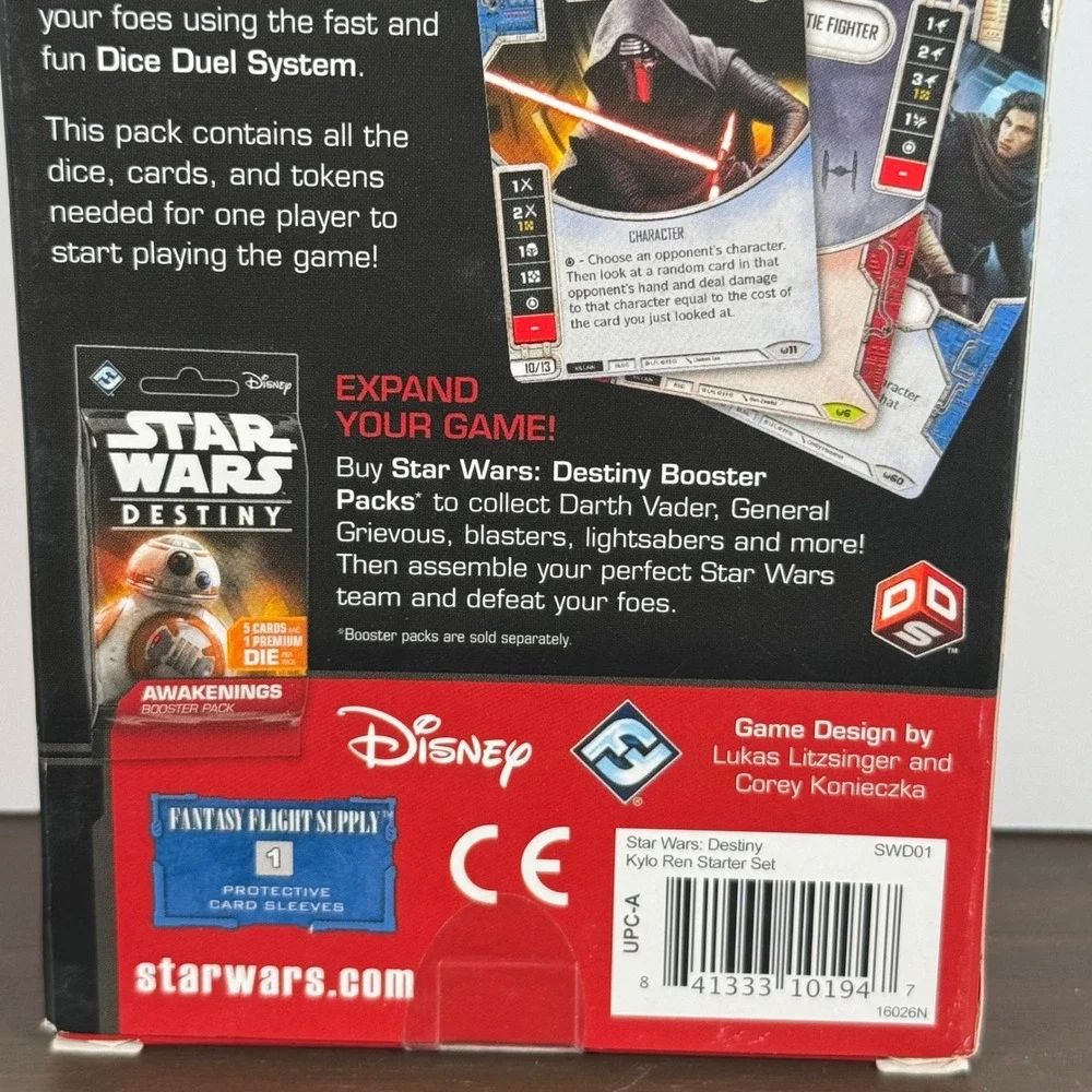 Star Wars Destiny Kylo Ren Starter Set Dice Card Game SWD01 Fantasy Flight New